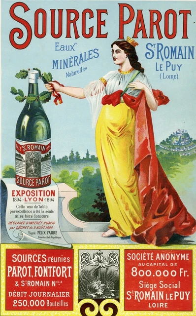 QUINQUINA ROYAL Affiche originale entoilée Litho OGE vers 1902 104x143cm